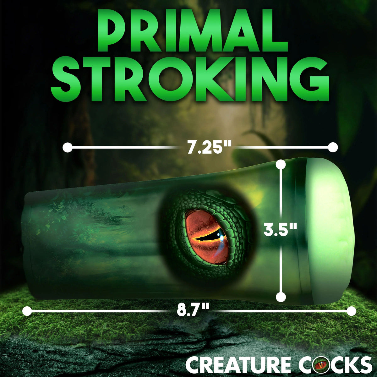 Raptor Reptile Stroker - Green by Masturbators and Strokers