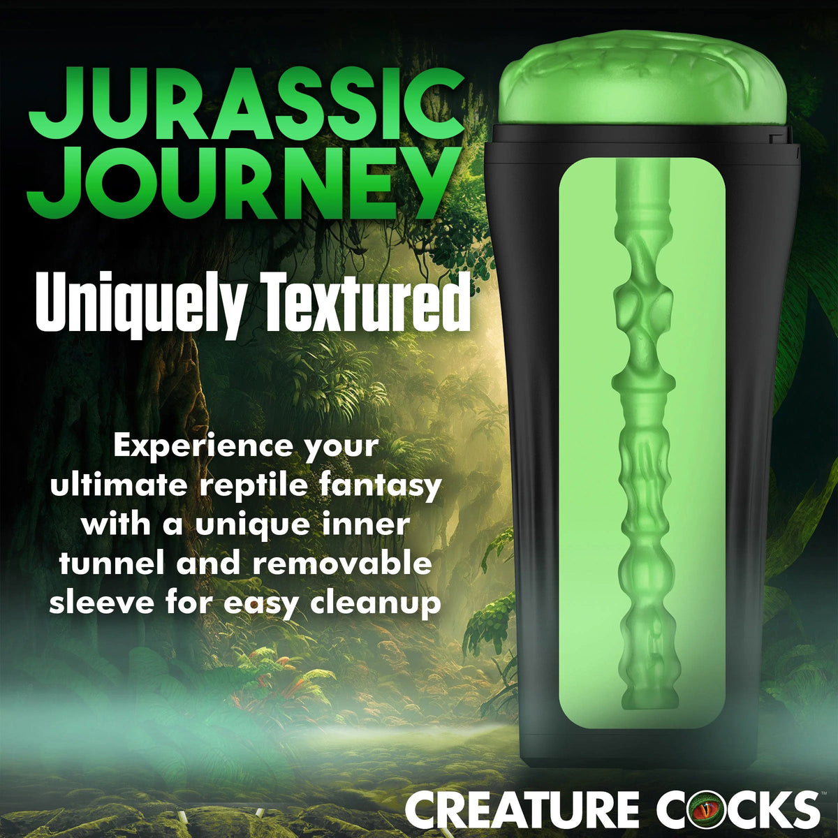 Raptor Reptile Stroker - Green by Masturbators and Strokers