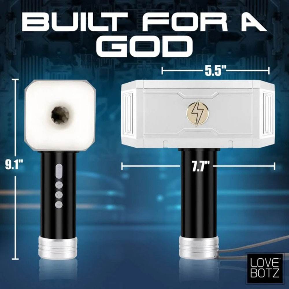 Thunder Stroker Sucking Masturbator - Silver by Masturbators and Strokers