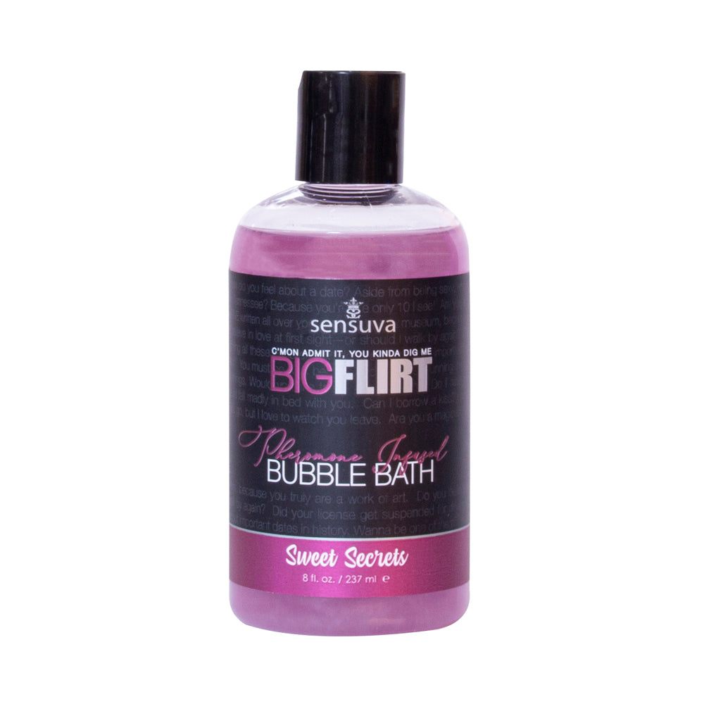 Sensuva Big Flirt Pheromone-Infused Bubble Bath Sweet Secrets 8 oz. by Personal Care