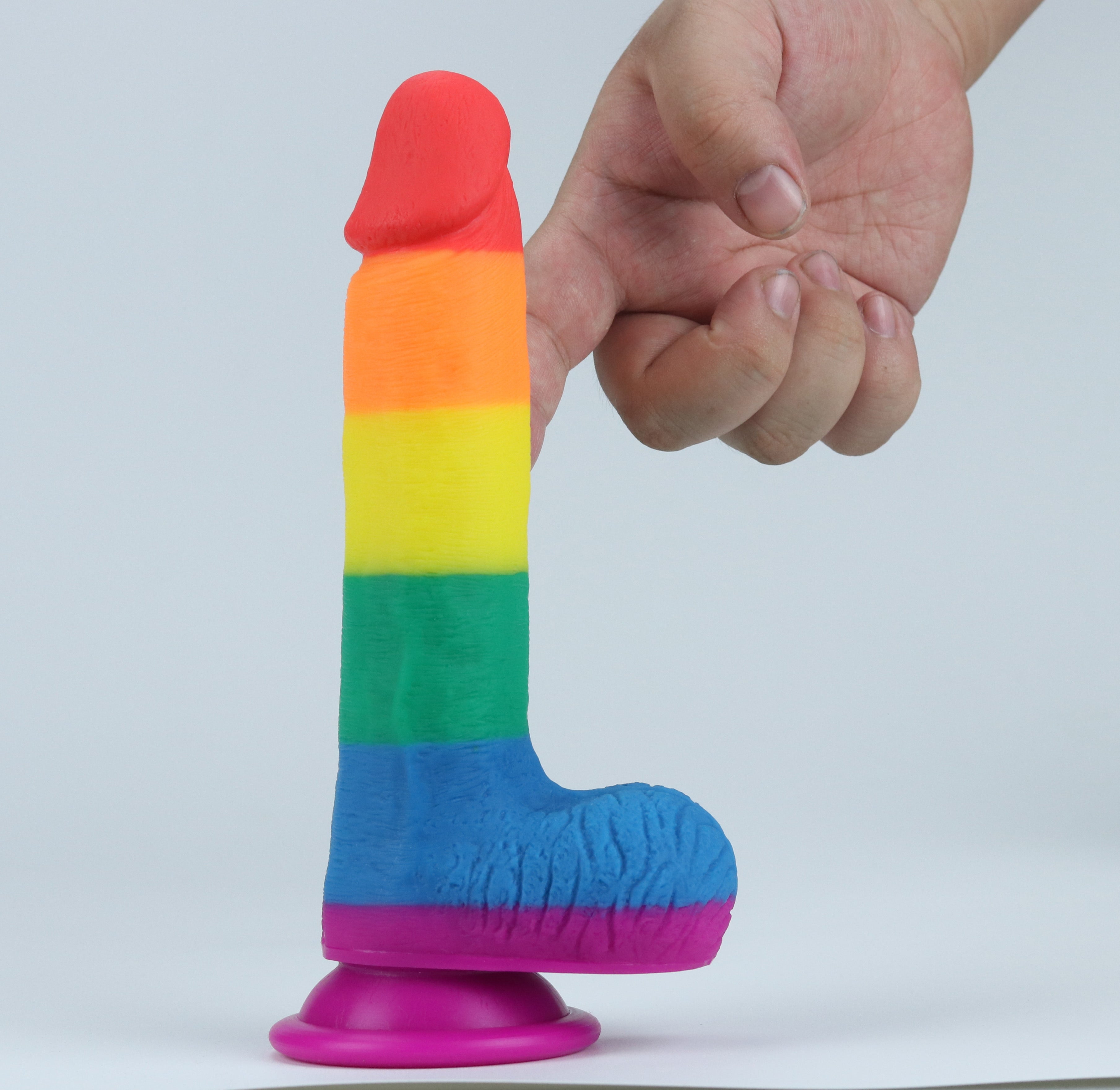 Get Lucky Real Skin - Pride 7.5 Inch by Anal Toys & Stimulators