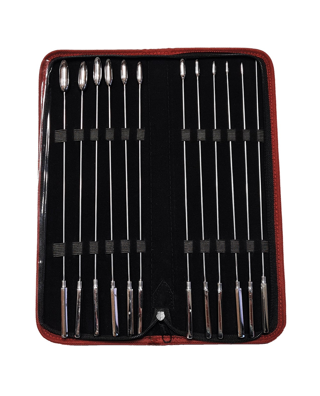 Rouge Stainless Steel Rosebud Dilator Set - Set of 12 by Bondage & Fetish Toys