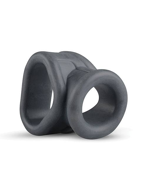 Black Boners Stretchy Cocksling made of soft, stretchy silicone with dual ring design for intimate enhancement