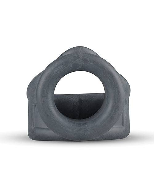 Boners Stretchy Cocksling in black liquid silicone with 2-in-1 ballstretcher design for enhanced comfort and performance