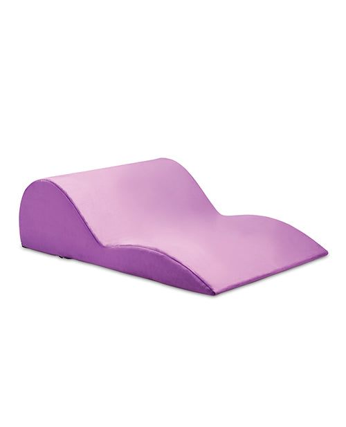 Purple Bedroom Bliss Contoured Love Cushion with ergonomic high-density foam design for intimate comfort and support