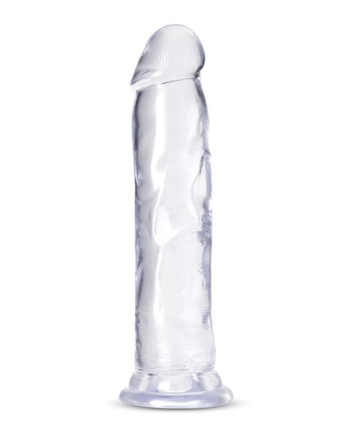 Blush B Yours Plus 9-inch clear dildo with suction cup base and soft realistic texture
