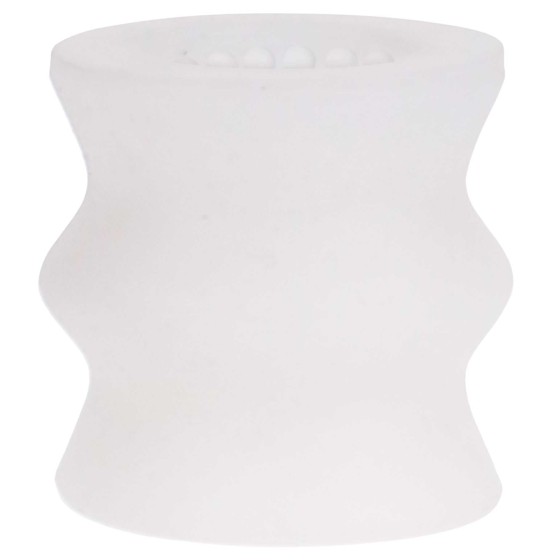 Goodhead Helping Head Silicone mini stroker in frosted soft silicone with textured interior for enhanced pleasure