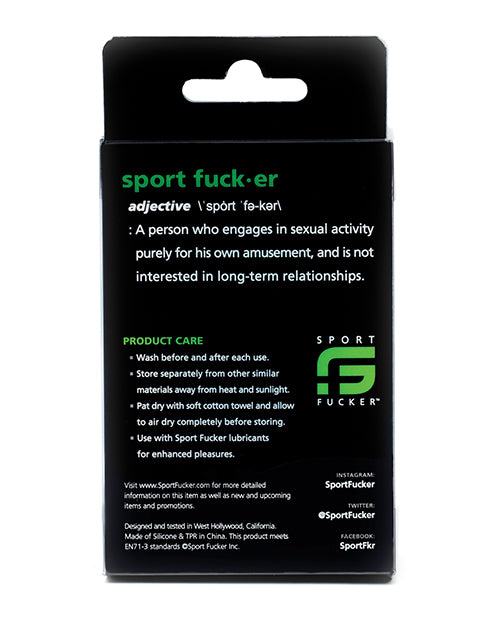 Sport Fucker Energy Ring Ice Blue package back with product care instructions and brand details.
