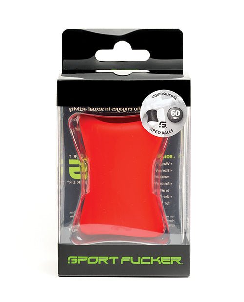 Sport Fucker Ergo Balls ergonomic pleasure and training balls in red premium silicone for grip and control