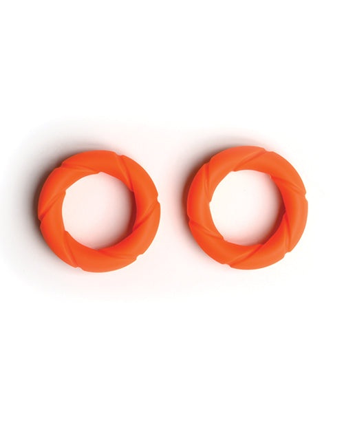 Sport Fucker Ready Rings durable orange silicone exercise and sport training rings set