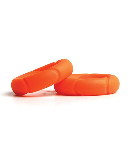 Orange Sport Fucker Ready Rings made from durable liquid silicone for sport training and play
