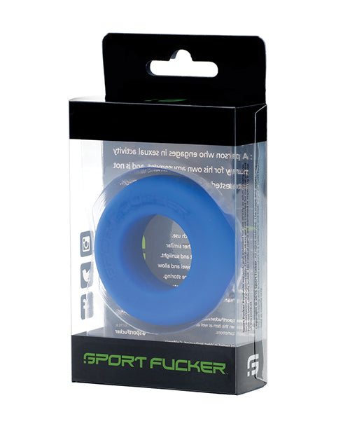 Sport Fucker Muscle Ring blue silicone performance training support accessory in packaging