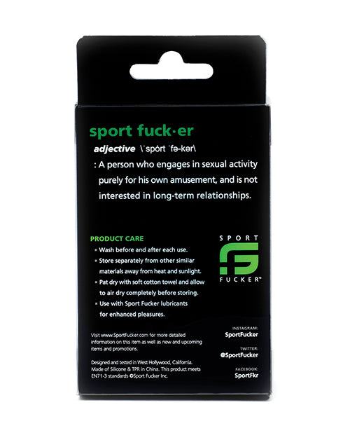 Sport Fucker Muscle Ring performance training support accessory in black packaging with care instructions and product definition text.