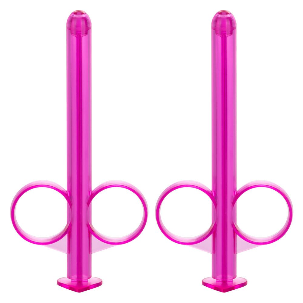 Purple Lube Tube with dual finger loops and slender tip for precise lubricant application