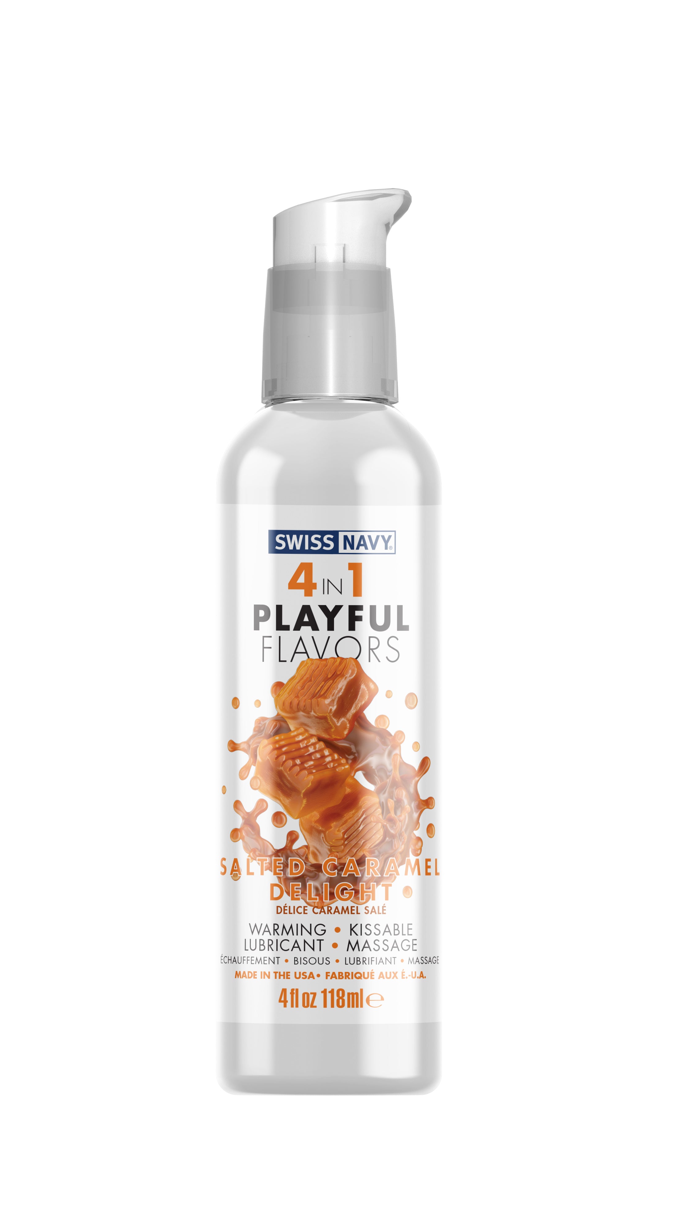 Swiss Navy 4-in-1 Playful Flavors - Salted Caramel Delight - 4 Fl. Oz. by Lubricants, Creams & Glides
