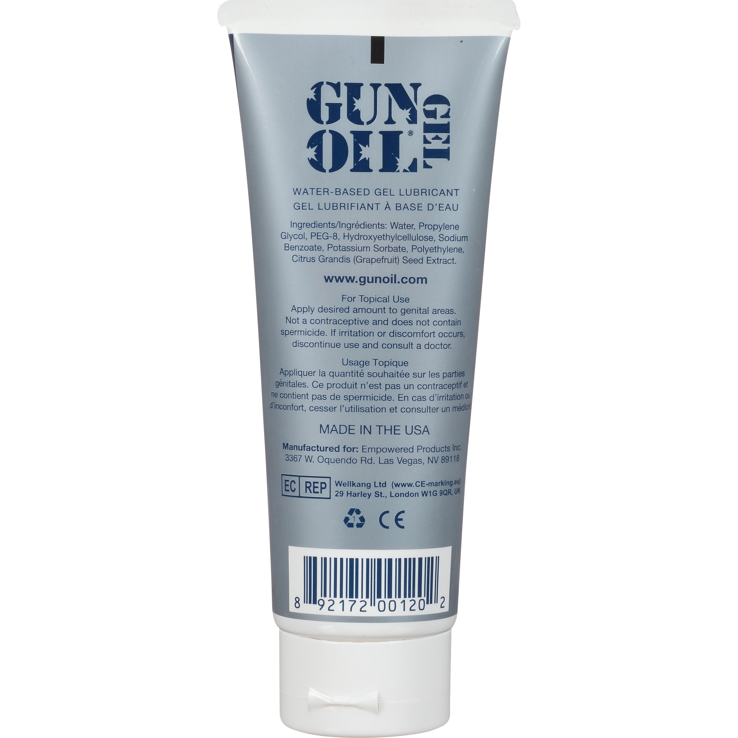Gun Oil H20 Gel - 3.3 Oz. Tube by Lubricants, Creams & Glides