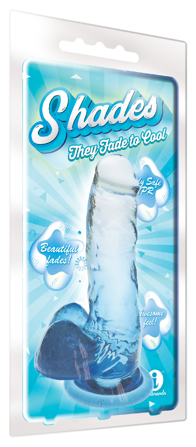 Shades - 7 Inch Gradient Dong - Blue by Anal Toys & Stimulators