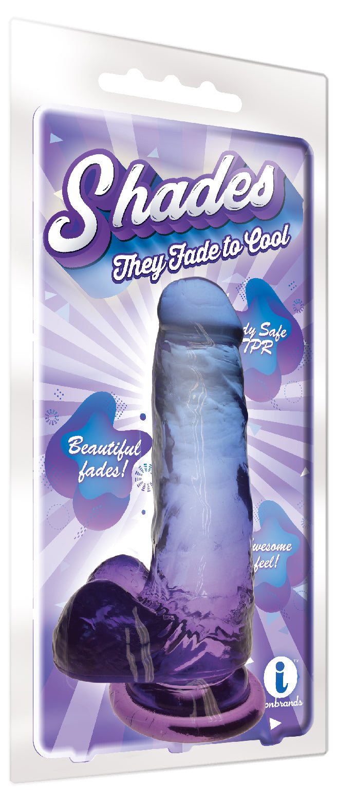 Shades - 7 Inch Gradient Dong - Blue and Violet by Anal Toys & Stimulators