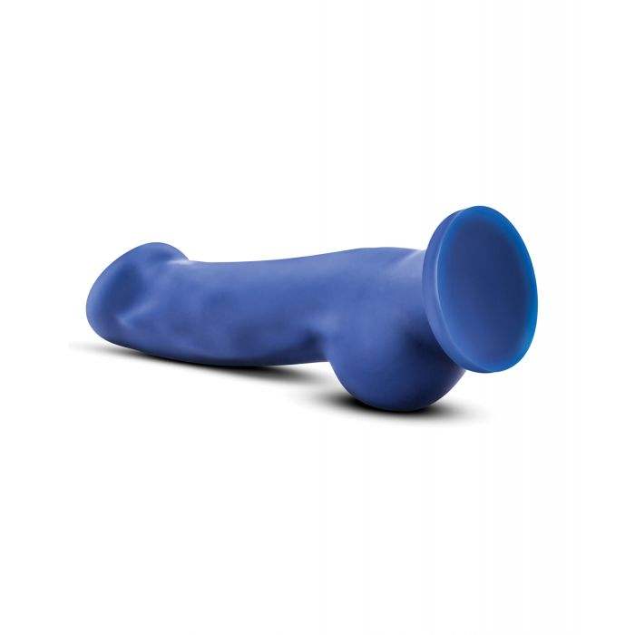 Blush Avant D8 Silicone Dildo in indigo with ergonomic design and smooth, body-safe silicone finish