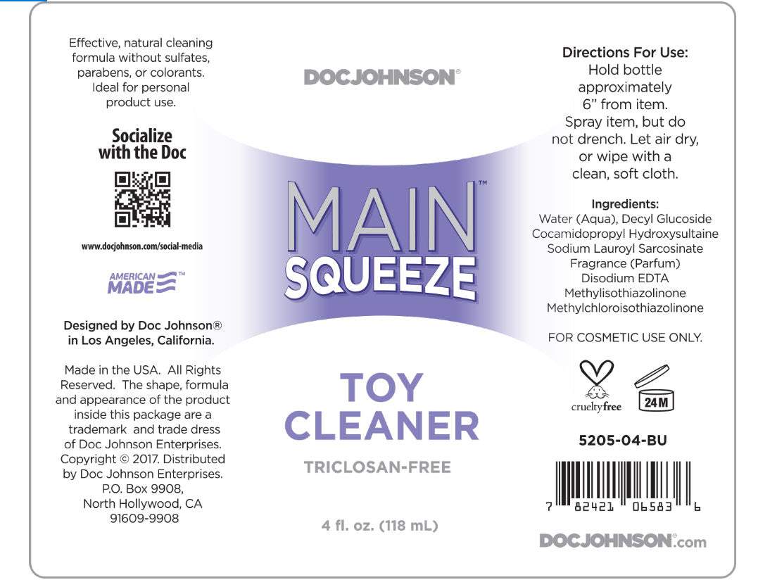 Main Squeeze - Toy Cleaner - 4 Fl. Oz.. by Sexual Wellness