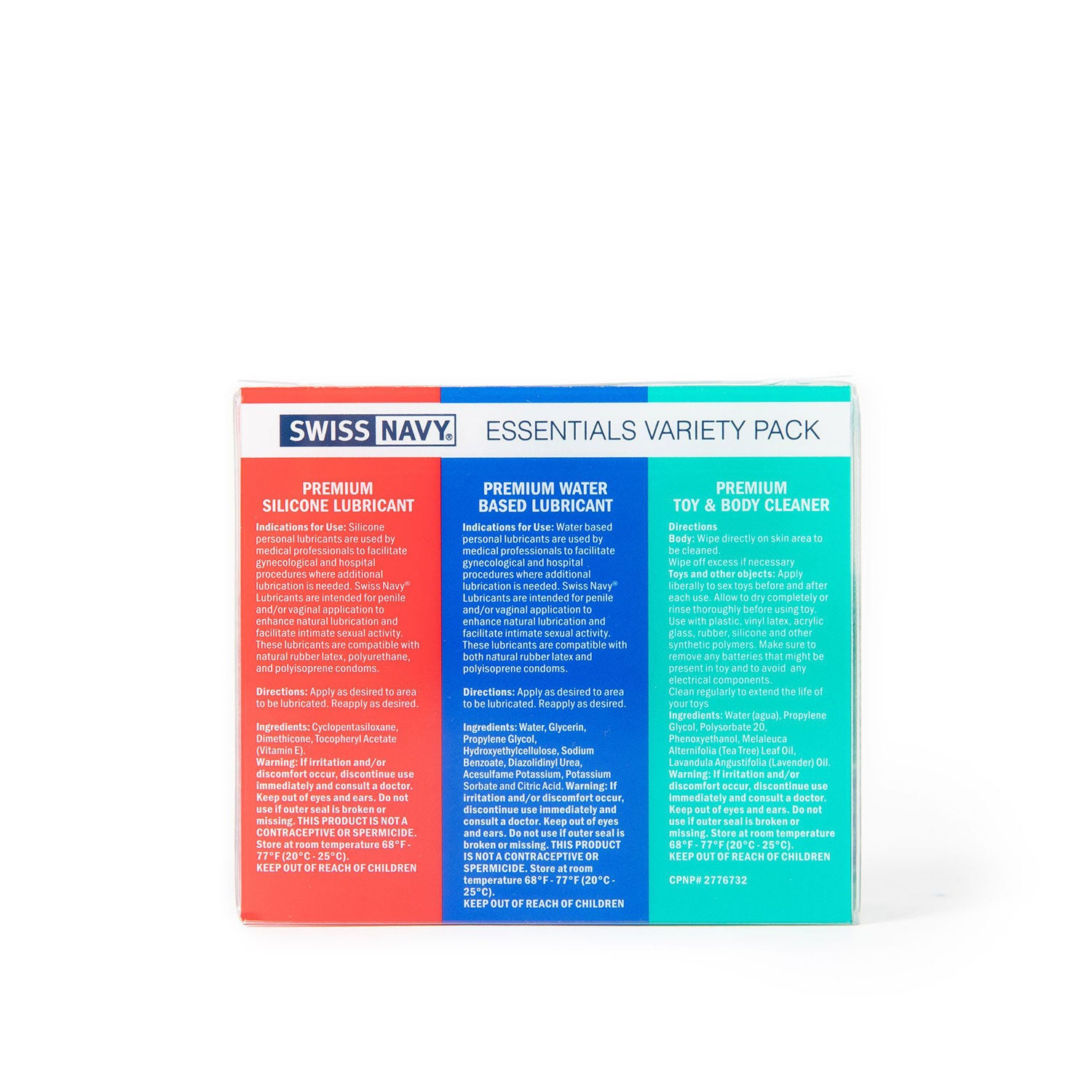 Swiss Navy Essentials Variety Pack 3-1oz by Sexual Wellness