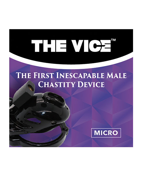Locked In Lust The Vice Micro - Black by Bondage & Fetish Toys