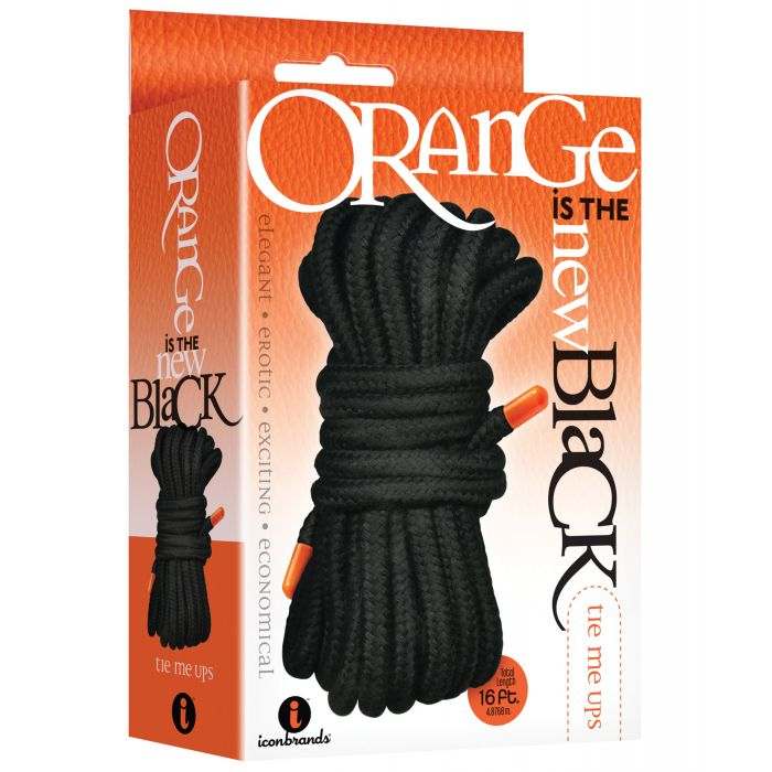 The 9's Orange is the New Black Tie Me Ups by Bondage & Fetish Toys
