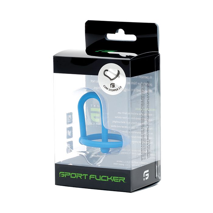 Sport Fucker Cum Stopper 2.0 - Blue by Bondage & Fetish Toys