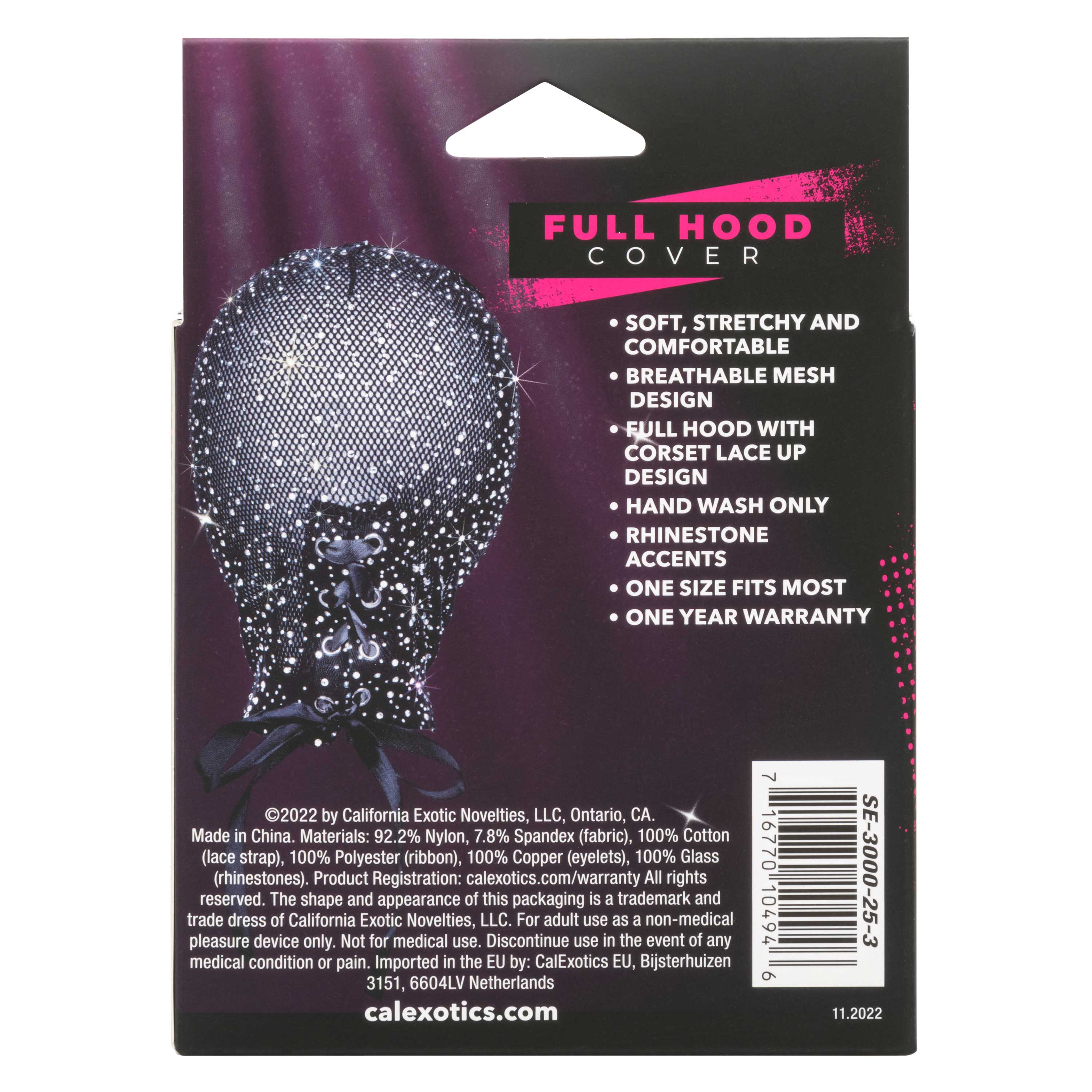 Radiance Full Hood Cover - Black by Bondage & Fetish Toys