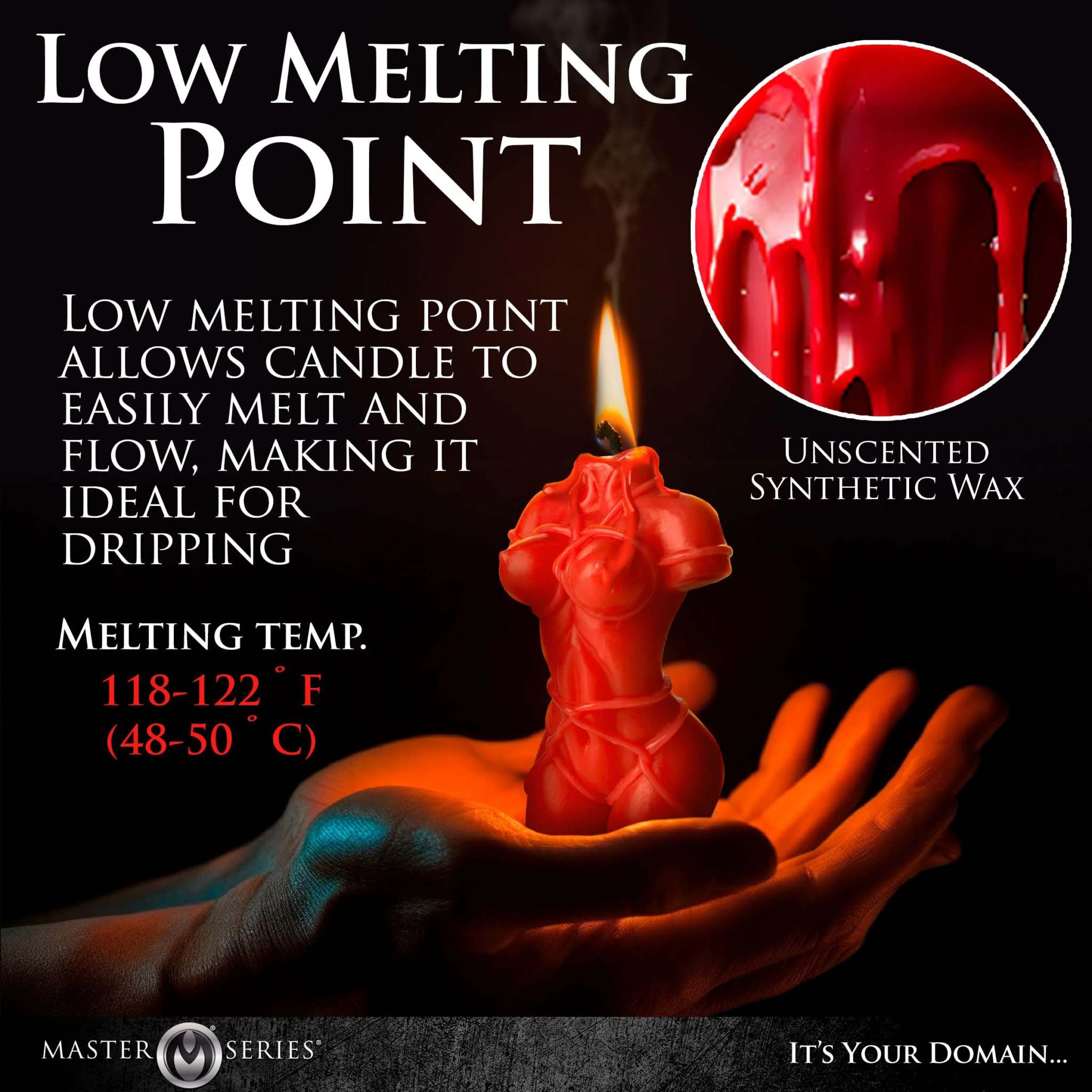 Bound Goddess Drip Candle - Red by Bondage & Fetish Toys