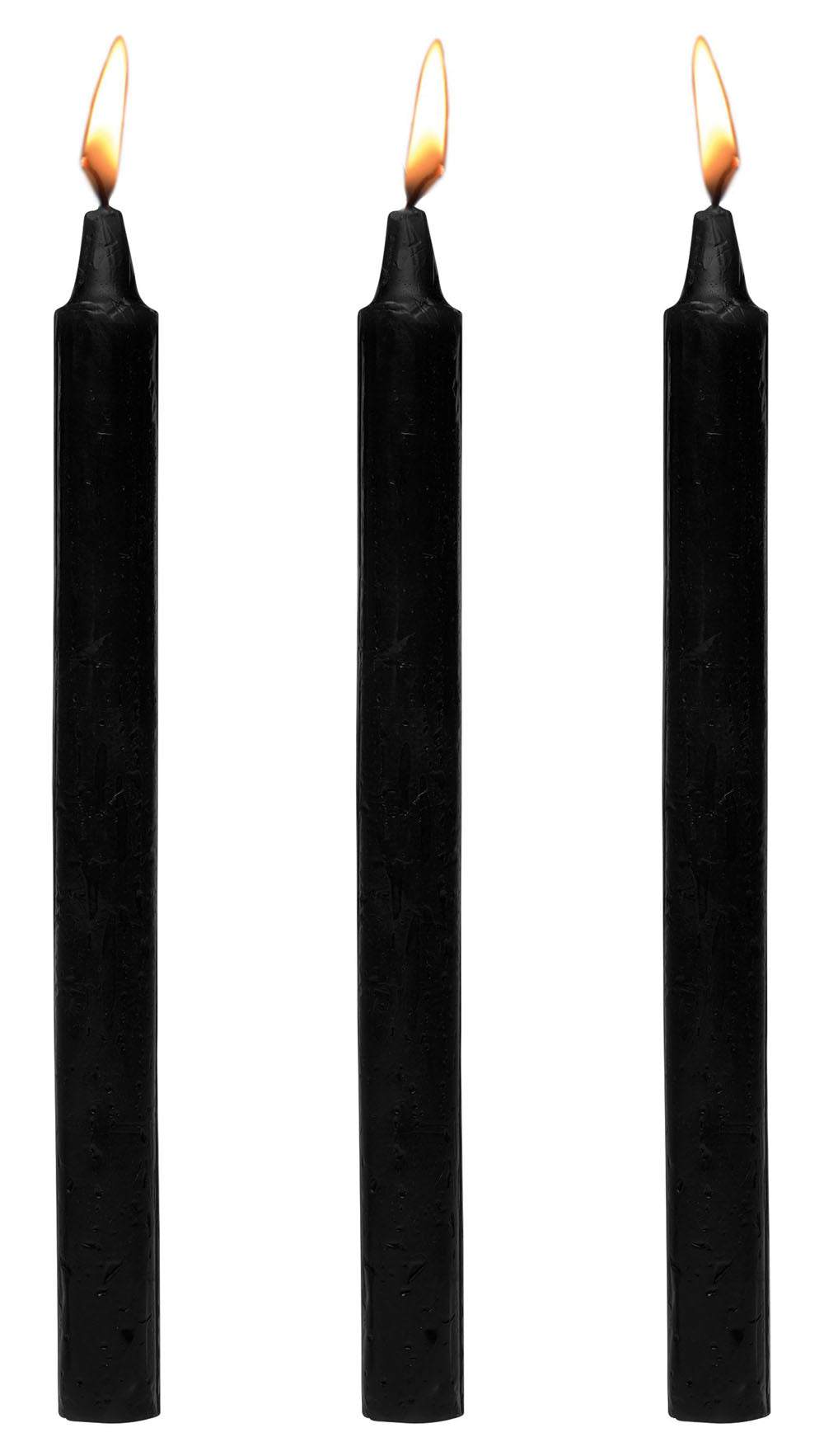 Fetish Drip Candles 3pk - Black by Bondage & Fetish Toys