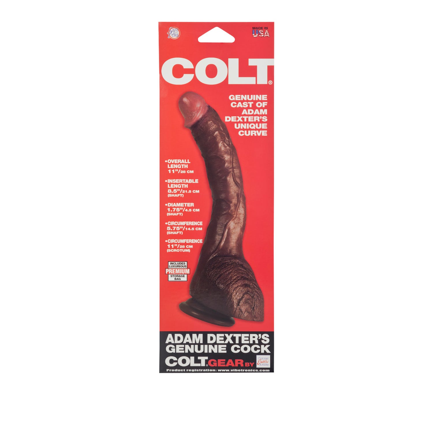 Colt Adam Dexter's Genuine Cock - Brown by Anal Toys & Stimulators