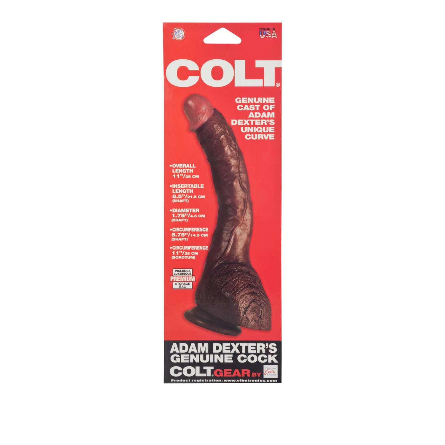 Colt Adam Dexter's Genuine Cock - Brown by Anal Toys & Stimulators
