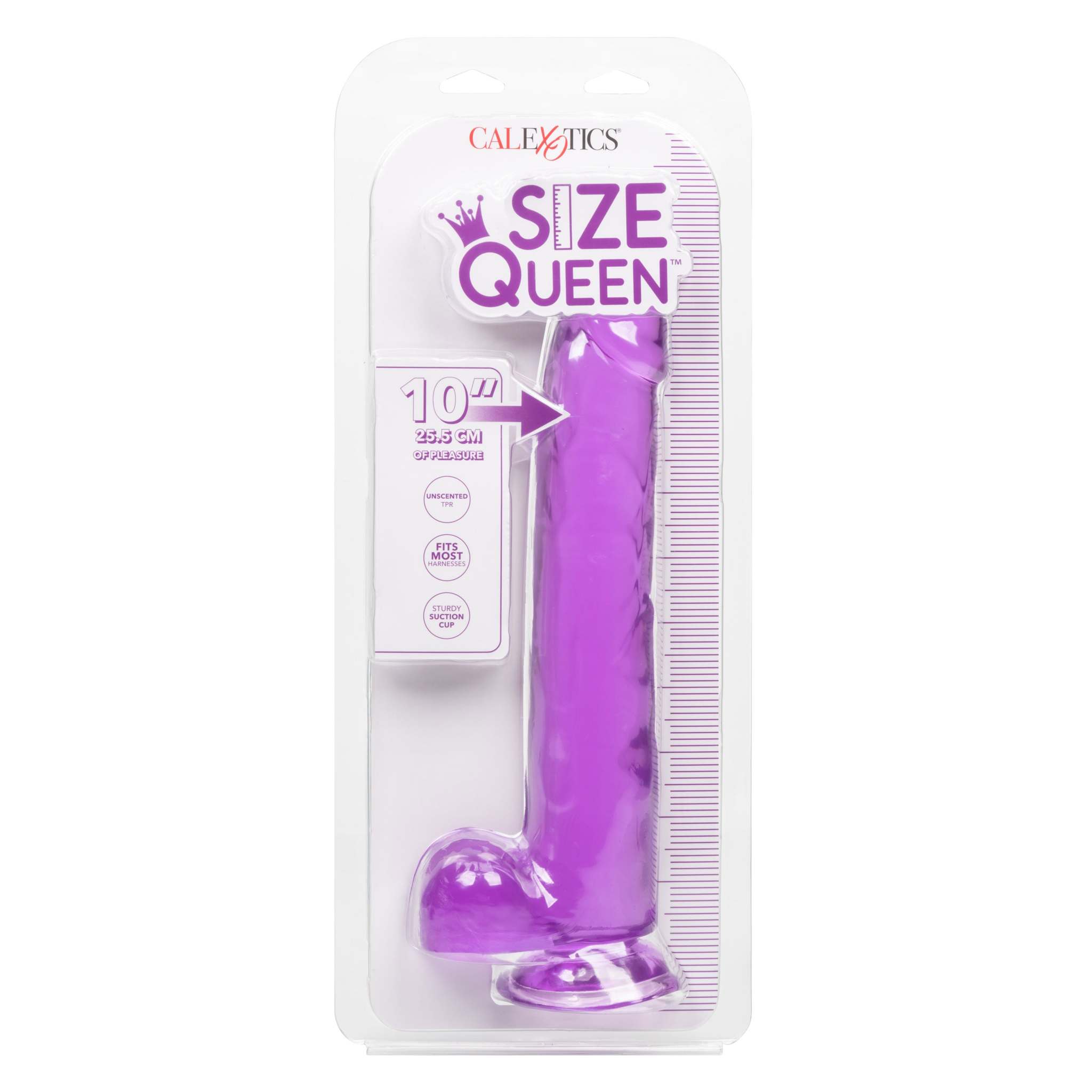 Size Queen 10 Inch - 25.5cm - Purple by Anal Toys & Stimulators