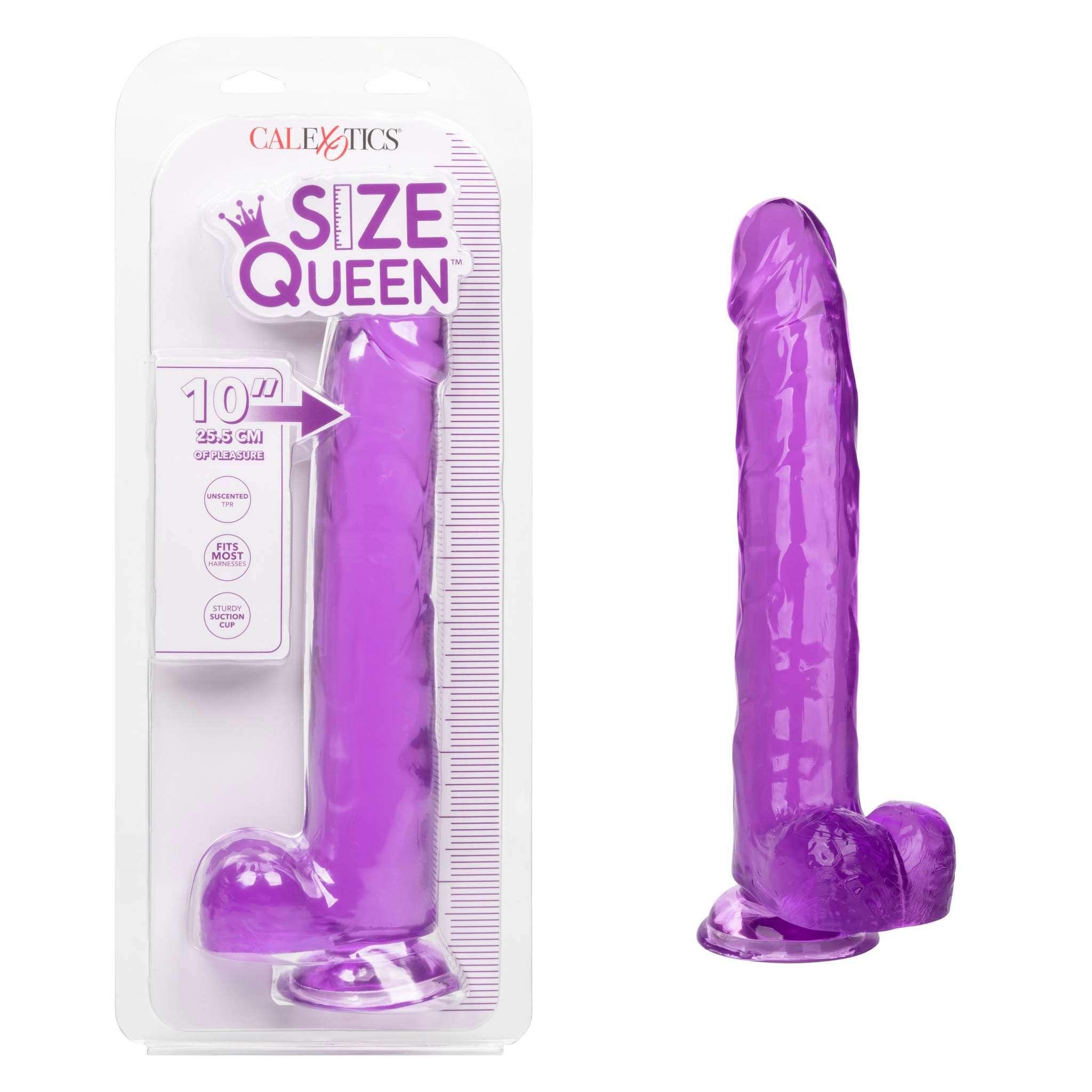 Size Queen 10 Inch - 25.5cm - Purple by Anal Toys & Stimulators