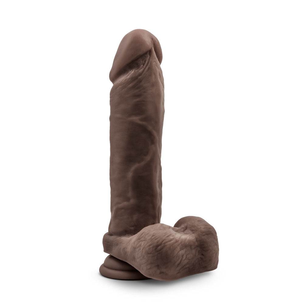 Au Natural - 9 Inch Dildo With Suction Cup - Chocolate by Anal Toys & Stimulators