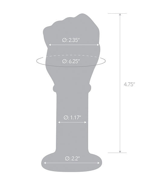 Glas 5" Fist Butt Plug by Anal Toys & Stimulators