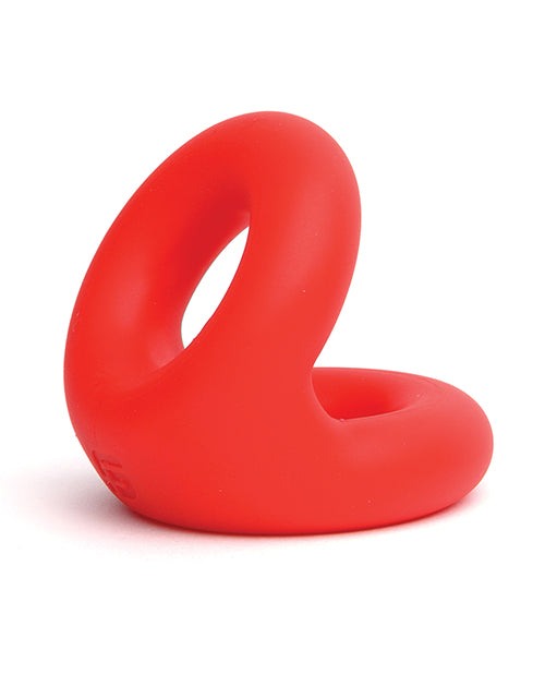 Sport Fucker Rugby Ring in red liquid silicone, durable and stretchy cock ring for enhanced pleasure and comfort