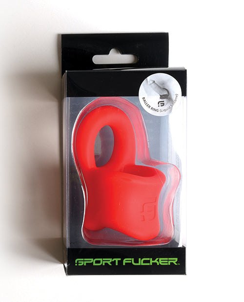 Sport Fucker Silicone Baller Ring - Red by Pleasure Products