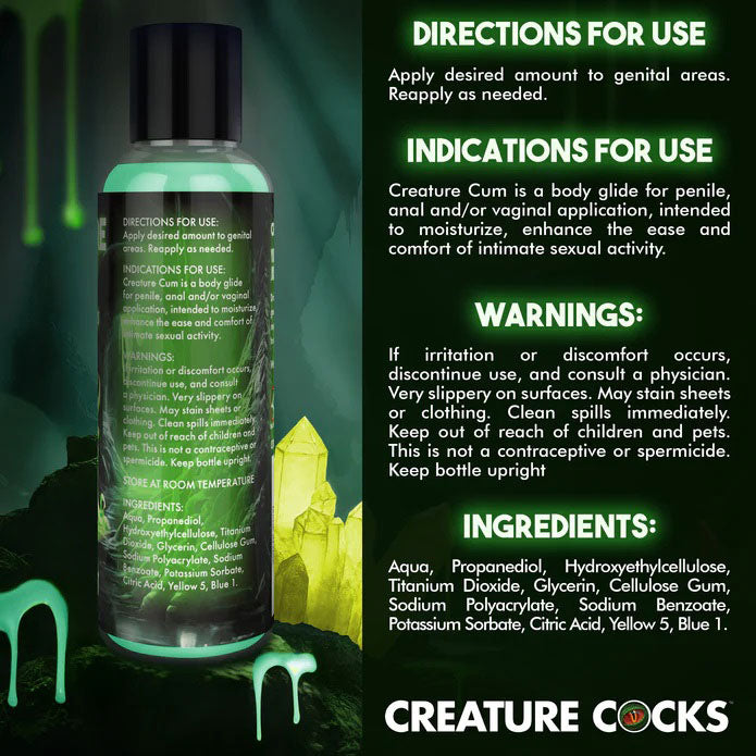 Creature Cum Green Water-Based Lubricant 4oz by Lubricants, Creams & Glides