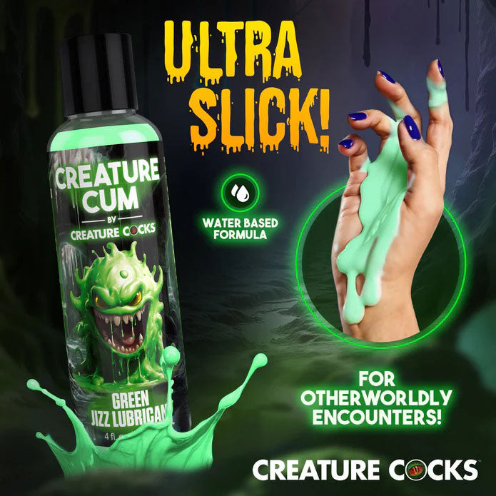 Creature Cum Green Water-Based Lubricant 4oz by Lubricants, Creams & Glides
