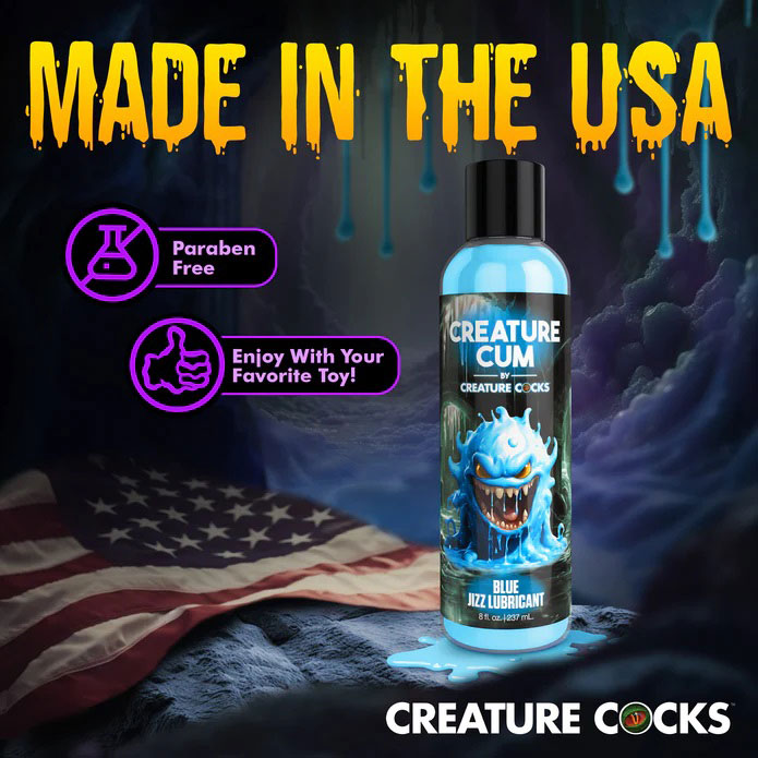 Creature Cum Blue Water-Based Lubricant 8oz by Lubricants, Creams & Glides