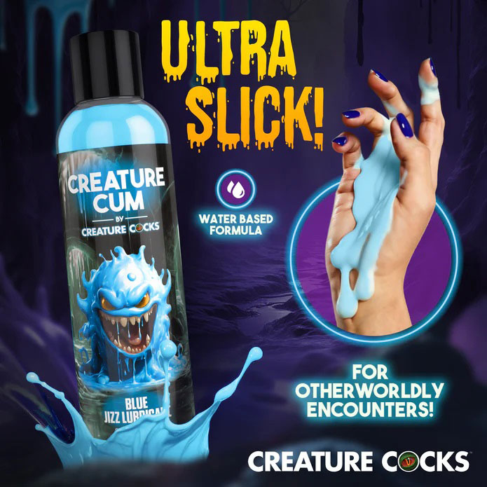 Creature Cum Blue Water-Based Lubricant 8oz by Lubricants, Creams & Glides