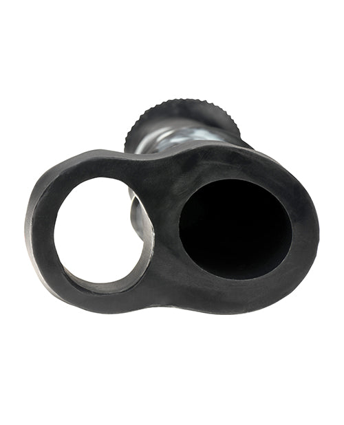 Creature Cocks Stallion 1.5" Silicone Penis Extension - Black/Silver - Extra Large by Cock & Balls