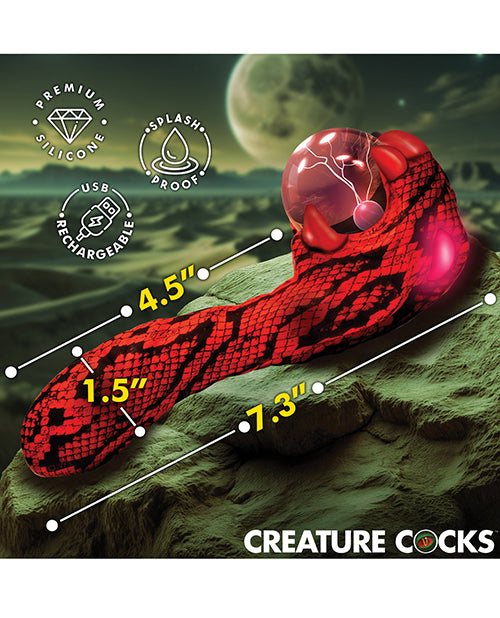 Creature Cocks Cobra Scepter Plasma Vibrator - Red/Black by Anal Toys & Stimulators