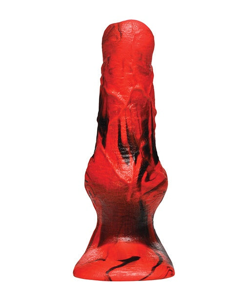 Creature Cocks Hellhound Silicone Penis Enhancer - Red/Black by Cock & Balls