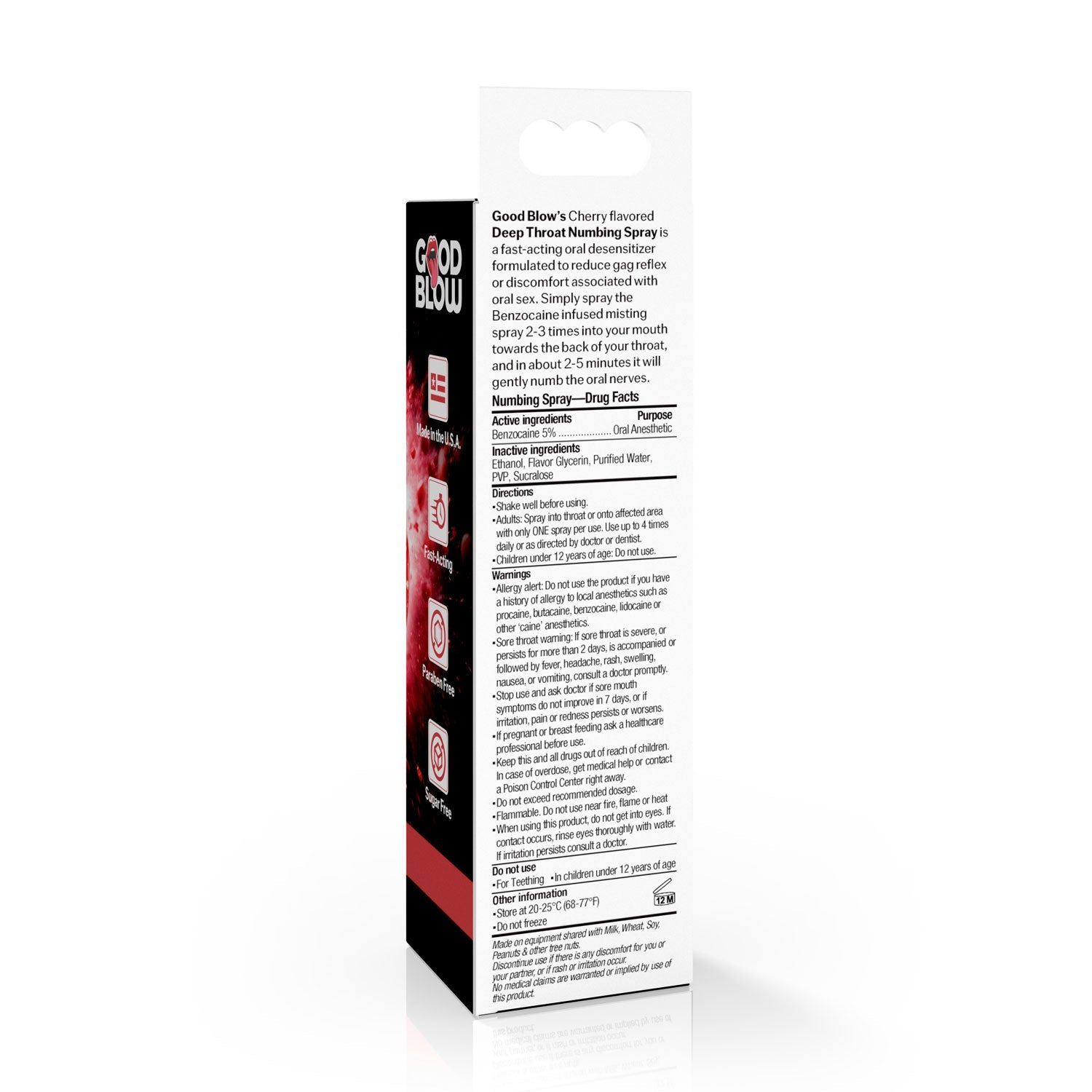 Deep Throat Spray 1oz - Cherry by Sexual Enhancers