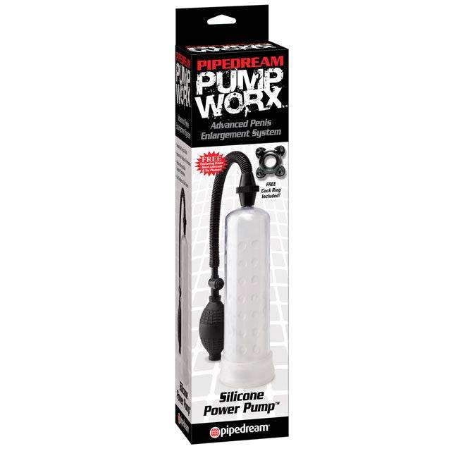 Pipedream Pump Worx Silicone Power Pump for penis enlargement and enhanced sexual pleasure
