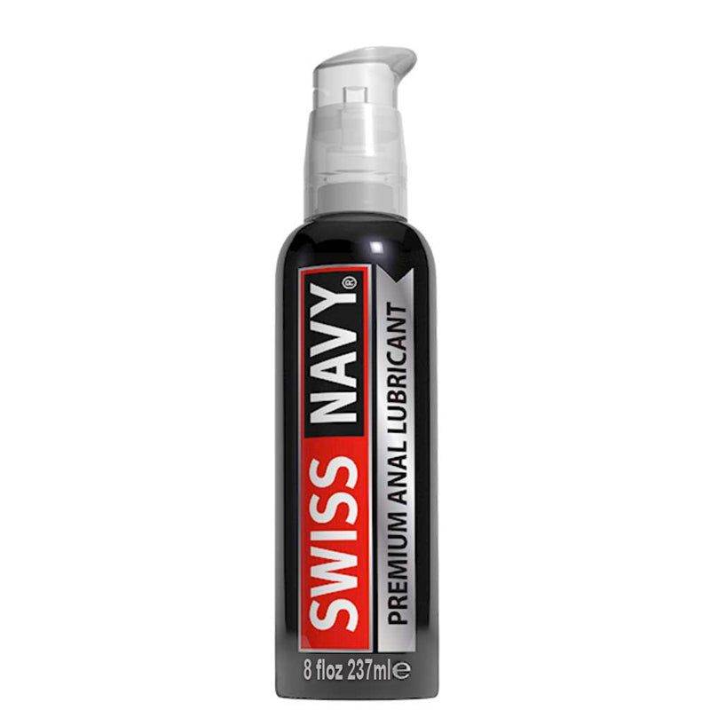 Swiss Navy Premium Silicone Anal Lubricant bottle, 8 fl oz.