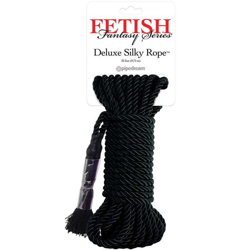 Fetish Fantasy Deluxe Silk Bondage Rope, 32 feet, soft and smooth silk, for bondage and submission play.